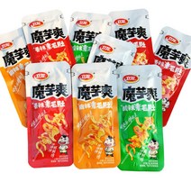 WEILONG 웨이롱 작은 글루텐 매운 스트립 피스, K.[곤약쿨] 3가지 맛 500g 약 30포개