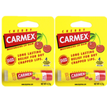 Carmex 카멕스 립밤 3종(스틱 튜브 단지) 립케어 택1, 체리 스틱, 4.25g, 2개