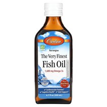칼슨 노르웨이전 The very Finest 피시오일 내추럴 믹스 베리 1600mg 200ml, 3병, 198.14ml