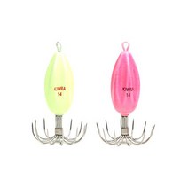 키우라 아이비애자 K-809 탈부착에자 야광봉돌바늘, 야광 10호