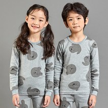 *세일*캐릭모아키즈 30수 유아내복 아동내의 주니어실내복 잠옷 애니멀그레이