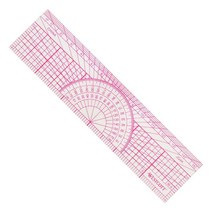 Westcott 각도기 눈금자 6인치 15cm 투명 W-5