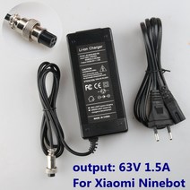 완속홈충전기출력 63V 1.5A 충전기 배터리 공급 장치 Ninebot Ninebot Mini ProSmart 스쿠터 Ninebot 스케, 01 미국