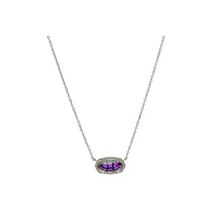 Kendra Scott 켄드라 스콧 엘리사 목걸이 로듐 다이크로익 유리