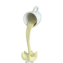 소품샵 카페 소품 포토존 장식컵 플로팅 커피 컵 수지 조각상 아트 조각 홈 주방 장식 공예 쏟음 매직 액체 스플래시 머그잔, [03] C