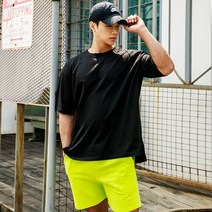 블랙몬스터핏 무지 오버핏 반팔티 반팔 티셔츠
