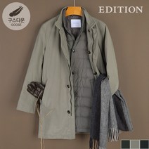 에디션 시그니처 구스다운 트렌치 패딩 NEC4CP1602