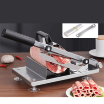 가정용 육절기 냉동육 고기슬라이서 야채 절편기, 예비칼날+냉육주머니 포함