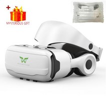 VR 안경 가상 현실 3D 헤드셋 헬멧 안드로이드 아이폰 스마트 폰 휴대 전화 컨트롤러 게임 Wirth Real Goggles, 01 No Box No Remote