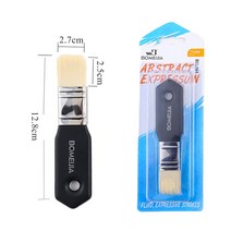 페인트붓 플랫 헤드 스크러빙 페인팅 브러시 아크릴 오일 페인트 벽 아트 용품 1pc, 1.25mm