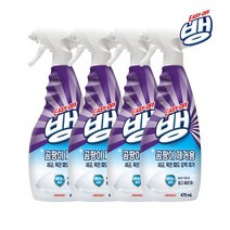 이지오프뱅 곰팡이 & 살균 강력 세정제 470ml x4개 제거제 욕실청소 화장실청소세제 화장실곰팡, 없음