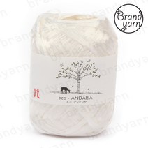 에코안다리아(1볼) 여름실 뜨개실 소품실, 187번 스노우브리즈, 80m