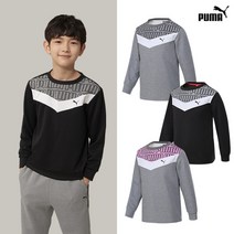 PUMA [PUMA] NEW 푸마키즈 주니어 액티브 맨투맨티셔츠 3컬러 택1