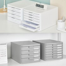 리템 컴팩트 파일 캐비넷 4단/6단 파일캐비넷 화일보관 서류정리함 서류받침대 책상수납함 다용도정리함, 6단 - 화이트