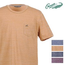 [크로커다일] 페일톤 멜란지 라운드 티셔츠 CDAA3TS2411