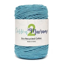 [니뜨]코튼 마크라메2실(250g) (10+1) + 도안제공(QR), 18_아쿠아블루