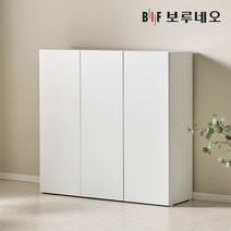 보루네오 키첸 1200 3단 높은 주방 수납장 깊은, 화이트화이트 KC42