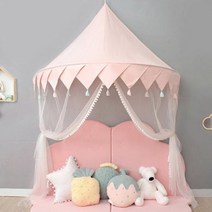 아기방포토존 2층침대 아이방커튼 벽 딸 여아 캐노피, pink tent