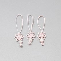 전통매듭 소 1.7cm×8cm 분홍 전통공예 장신구줄전통소품 노리프렌즈 만들기재료 전통꾸미기