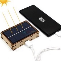 태양전지 스마트폰 우드충전기 1인용 DIY 과학재료 실험세트 과학준비물 만들기세트