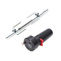 꼬치구이 기계 꼬치 틀 전기 바베큐 모터 금속 오븐 로스트 비프 칠면조 로티세리 포크 spit 숯 치킨 그릴 야외 캠핑 요리 도구, 2개 세트