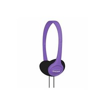 Koss KPH7V 휴대용 On-Ear 헤드폰 with Adjustable Headband - Violet