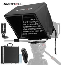 Ambitful-T14 대형 스크린 프롬프터 스마트폰 DSLR 카메라 라이브 비디오 녹화용 전문 인터뷰 접이식 텔, [01] T14, 1.T14