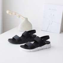 (국내제작) 프리티슈 남여 커플 밴딩 스트랩 쿠션 키높이 캐쥬얼 샌들 (3cm)