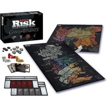 USAopoly 리스크 왕좌의 게임 전략 보드 게임 | 왕좌의 게임 팬에게 훌륭함 | 왕좌의 게임 공식 게임 | HBO TV쇼 왕좌의 게임을 기반으로 하는 게임 | 주제가 있는 리, 기본