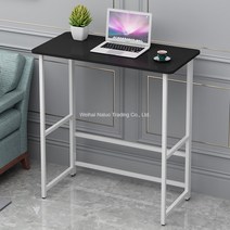 서서쓰는 스탠딩 책상 서서일하는 높이조절 스탠드 노트북 컴퓨터 모니터 키다리 받침대 HS15, 80 x 40 x H110cm 블랙+화이트