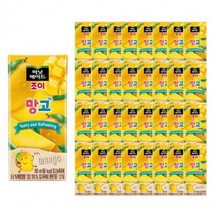 미닛메이드 조이 망고 195ml X 32개 과채음료 과즙음료 혼합음료 팩음료 음료수 착즙주스 망고맛, 상세페이지 참조, 상세페이지 참조