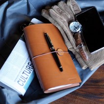 702 가죽 다이어리 만년 각인 빈티지 다꾸 수첩 노트 커버 커플 일기 소량 주문 제작, 딥레드, 작업:+4천원, 대형:+4천원