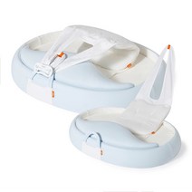 [코코내니 X 쿠팡] 특별할인 기획전 코코내니 열과 땀이 많은 아기를 위한 쿨에디션 아기침대, 쿨블루