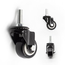 셀비트 소형 경량 캐스터 바퀴 1.5인치 볼트형, 소형 경량 캐스터 1.5인치 볼트형, M10