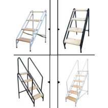 나무 사다리 선반 3단 4단 풀빌라 수영장 베란다, 상세 페이지 참고
