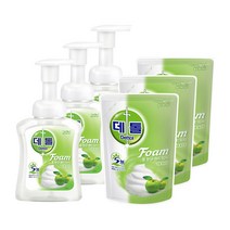 데톨 포밍 핸드워시 애플블로썸 본품 250ml + 리필 200ml, 3개, 450ml