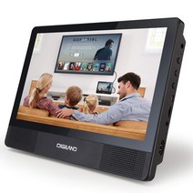 DigiLand 휴대용 DVD 플레이어 Wi-Fi 태블릿 터치 스크린 차량 영상, DL1001-A