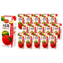 델몬트 사과드링크 190ml 32팩 먹기편한 사과과즙주스