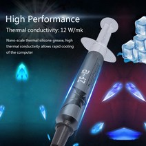 zf-12zf 10 12wmk 고성능 열전도성 그리스 페이스트 프로세서 cpu gpu 쿨러 냉각 팬 복합 방열판, zf-12 - 8g