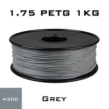 3D 프린터 필라멘트 3DSWAY PETG 필라멘트 단색 투명 천연 110 ℃ 플라스틱 재료 부품용 탄소 섬유 1.75mm, 2.PETG 1.75 Grey