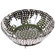 다인네 국내산 스텐레스 꽃모양 삼발이 찜기, 중(지름 15.5~25cm x 전체높이 10.5cm), 1개
