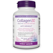 웨버 내츄럴스 콜라겐30 180정 2500mg Webber Naturals Collagen30 Anti-Wrinkle 2 500mg of Bioactive, 1