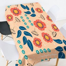 식탁보 테이블보 방수 미니 원탁 꽃 잎 식사 테이블 장식 직사각형 커피 거실 웨딩, 12, 85x85cm