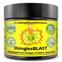 shinglesblast 30가지 에센셜 오일 속효성 천연 대상 포진 크림 57g 통증 발진 물집 신경통 치료 릴리프 크림