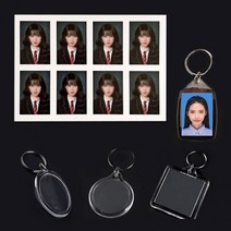 아크릴 키링 만들기 부자재 사진 포카홀더 증사홀더, 1아크릴홀더-직사각형