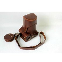 디럭스 에디션 PU 가죽 카메라 케이스 커버 니콘 D750 D3200 D810 P900S 용 가방 배터리 열기 보관 포함, 02 Coffee D500