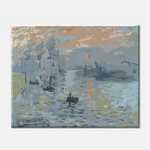 모모픽스페인팅 DIY명화그리기 40x50cm, J12 모네 해돋이