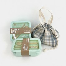 다소다 밀짚 도시락 세트, 민트세트, 1세트