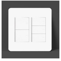 거실스위치용 5구형 깔끔화이트 전등스위치 복도 DIY 빌딩 리모델링 누런색