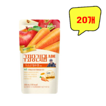 구좌당근 사과 에이드 파우치음료 230ml, 20개